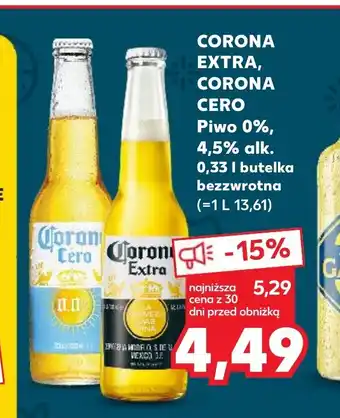 Kaufland CORONA EXTRA, CORONA CERO Piwo 0,33 I oferta