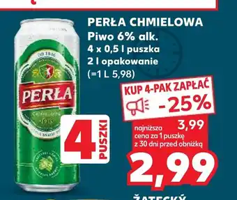 Kaufland PERŁA CHMIELOWA Piwo 0,5l oferta
