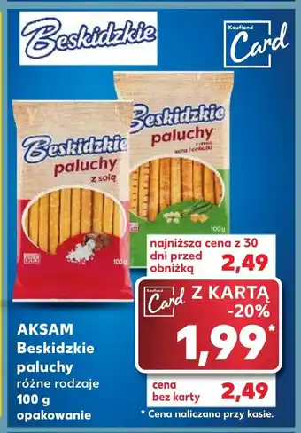Kaufland AKSAM Beskidzkie paluchy 100g oferta