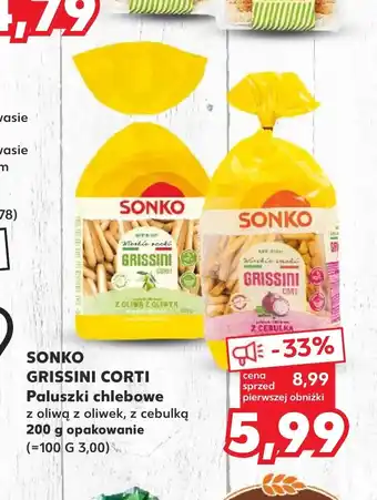 Kaufland SONKO GRISSINI CORTI Paluszki chlebowe 200g oferta