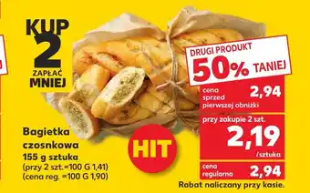 Kaufland Bagietka czosnkowa 155g oferta