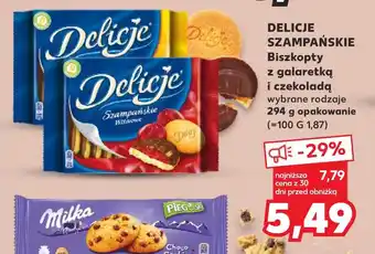 Kaufland DELICJE SZAMPAŃSKIE Biszkopty z galaretką i czekoladą 294 g oferta