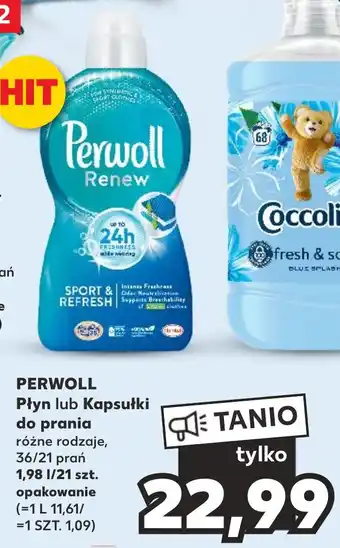 Kaufland PERWOLL Płyn lub Kapsułki do prania 1,98 1/21 szt. oferta