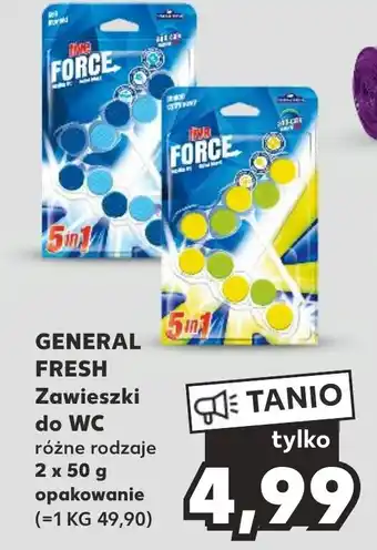 Kaufland GENERAL FRESH Zawieszki do WC 2 x 50 g oferta