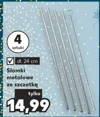 Kaufland Słomki metalowe ze szczotką oferta