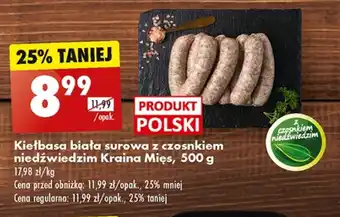 Biedronka Kiełbasa biała kraina mięs oferta