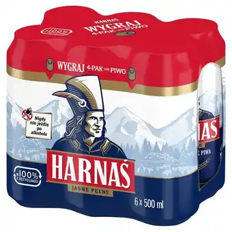 Biedronka Harnaś piwo jasne pełne 6 x 500 ml oferta