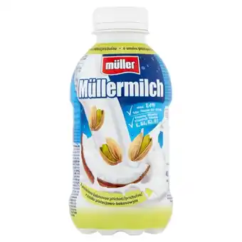 Delikatesy Centrum Müller müllermilch napój mleczny o smaku pistacjowo-kokosowym 400 g oferta