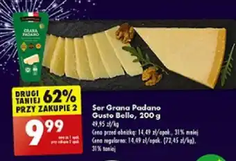 Biedronka Ser Grana Padano Gusto Bello 200g oferta