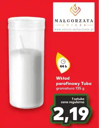 Kaufland Wkład parafinowy Tuba gramatura 135 g oferta