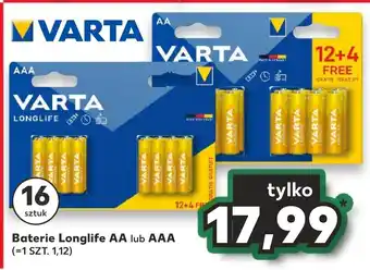 Kaufland Baterie Longlife AA lub AAA oferta