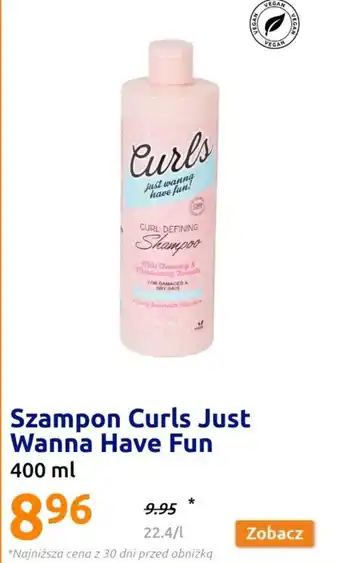 Action Szampon Curls Just Wanna Have Fun 400 ml oferta