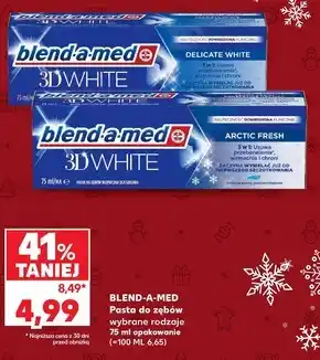 Kaufland Blend-a-med 3d white charcoal pasta do zębów 75ml oferta