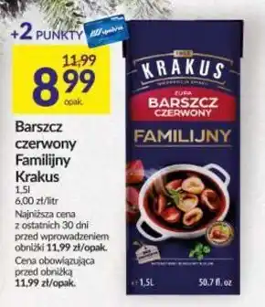 Społem Krakus zupa barszcz czerwony 1 l oferta