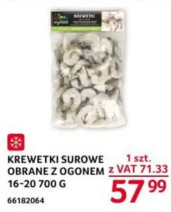 Selgros KREWETKI SUROWE OBRANE Z OGONEM 16-20 700 G oferta