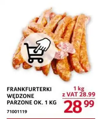 Selgros FRANKFURTERKI WĘDZONE PARZONE OK. 1 KG oferta