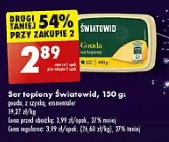 Biedronka Ser topiony Światowid 150g oferta