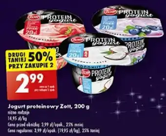 Biedronka Jogurt proteinowy Zott 200g oferta