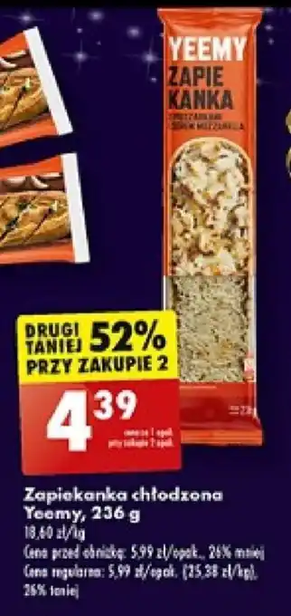 Biedronka Zapiekanka chłodzona Yeemy 236g oferta
