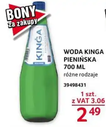 Selgros WODA KINGA PIENIŃSKA 700 ML oferta