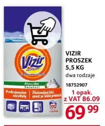 Selgros VIZIR PROSZEK 5,5 KG oferta