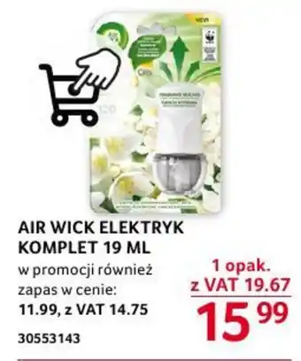 Selgros AIR WICK ELEKTRYK KOMPLET 19 ML oferta