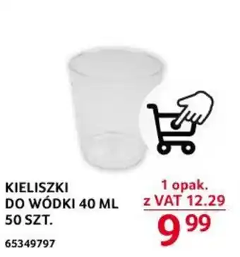 KIELISZKI DO WÓDKI 40 ML 50 SZT.