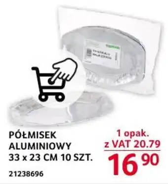 Selgros PÓŁMISEK ALUMINIOWY 33 x 23 CM 10 SZT. oferta