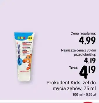 Rossmann Żel do mycia zębów prokudent oferta