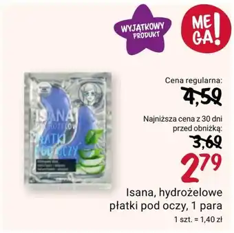 Rossmann Płatki pod oczy isana oferta