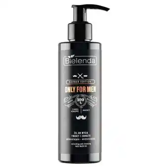 Bielenda only for men barber edition żel do mycia twarzy i zarostu odświeżająco-nawilżający 190 g