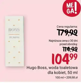 Rossmann Woda toaletowa dla kobiet hugo boss oferta