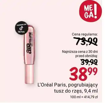 Rossmann Tusz do rzęs l'oreal oferta