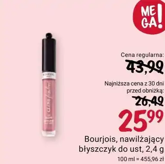 Rossmann Błyszczyk do ust bourjois oferta
