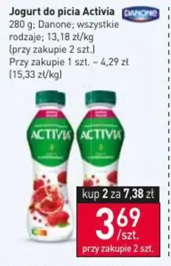 Stokrotka Jogurt do picia Activia 280 g oferta