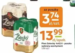 Społem Žatecký světlý ležák piwo jasne pełne 4 x 500 ml oferta