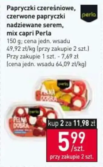 Stokrotka Papryczki czereśniowe, czerwone papryczki nadziewane serem, imix capri Perla oferta