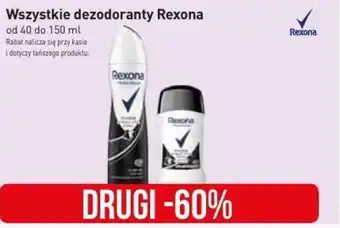 Stokrotka Wszystkie dezodoranty Rexona 40/150 ml oferta
