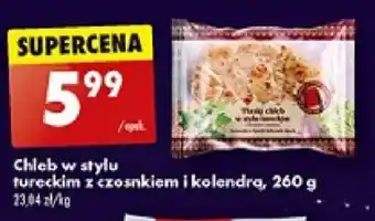Chleb w stylu tureckim z czosnkiem i kolendrą, 260 g