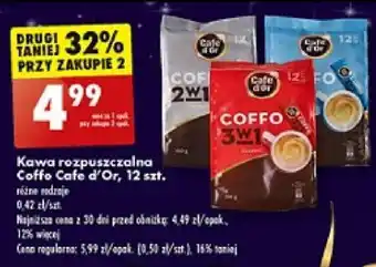 Biedronka Kawa rozpuszczalna Coffo Cafe d'Or, 12 szt. oferta
