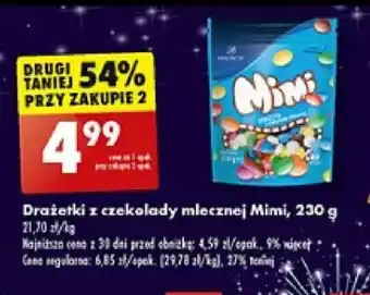 Biedronka Drażetki z czekolady mlecznej Mimi, 230 g oferta