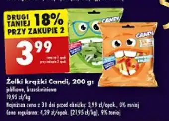 Biedronka Żelki krążki Candi, 200 g oferta