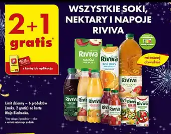 Biedronka WSZYSTKIE SOKI, NEKTARY I NAPOJE RIVIVA oferta