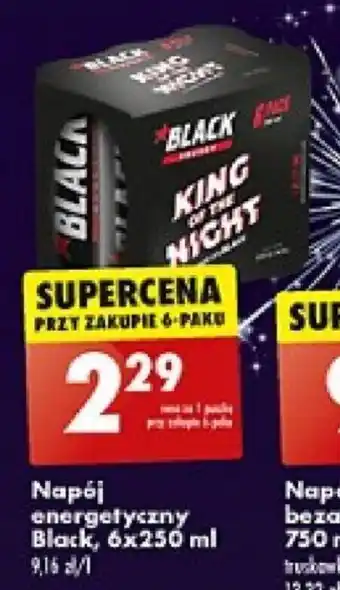 Biedronka Napój energetyczny Black, 6 x 250 ml oferta