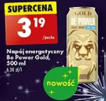 Biedronka Napój energetyczny Be Power Gold, 500 ml oferta