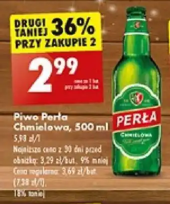 Biedronka Piwo Perła Chmielowa, 500 ml oferta