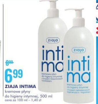 SuperPharm Ziaja Intima kremowy płyn do higieny intymnej 500ml oferta
