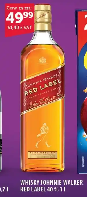 Eurocash Cash & Carry WHISKY JOHNNIE WALKER RED LABEL 40% 1 L oferta