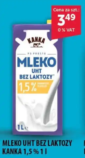 Eurocash Cash & Carry MLEKO UHT BEZ LAKTOZY KANKA 1,5% 1 L oferta