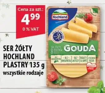 Eurocash Cash & Carry SER ŻÓŁTY HOCHLAND PLASTRY 135 g oferta